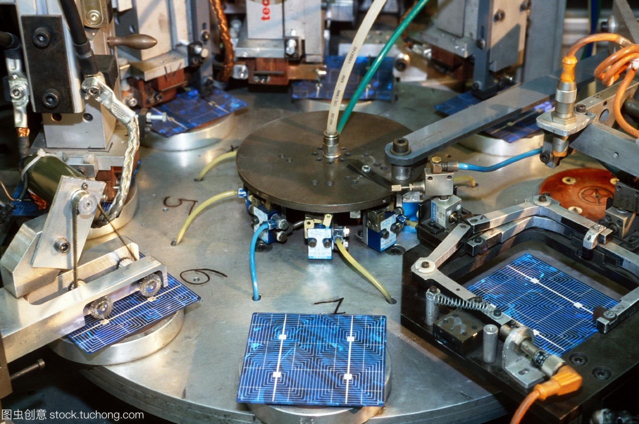 光伏电池的构造与自动化电子电路印刷技术